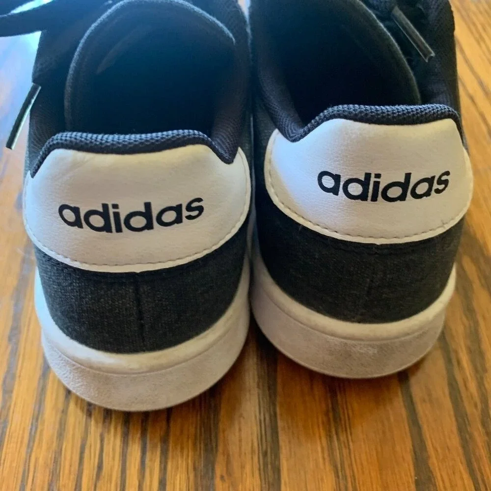 Adidas Neo Daily 2.0 Canvas Sneakers Black White Mens 4.5